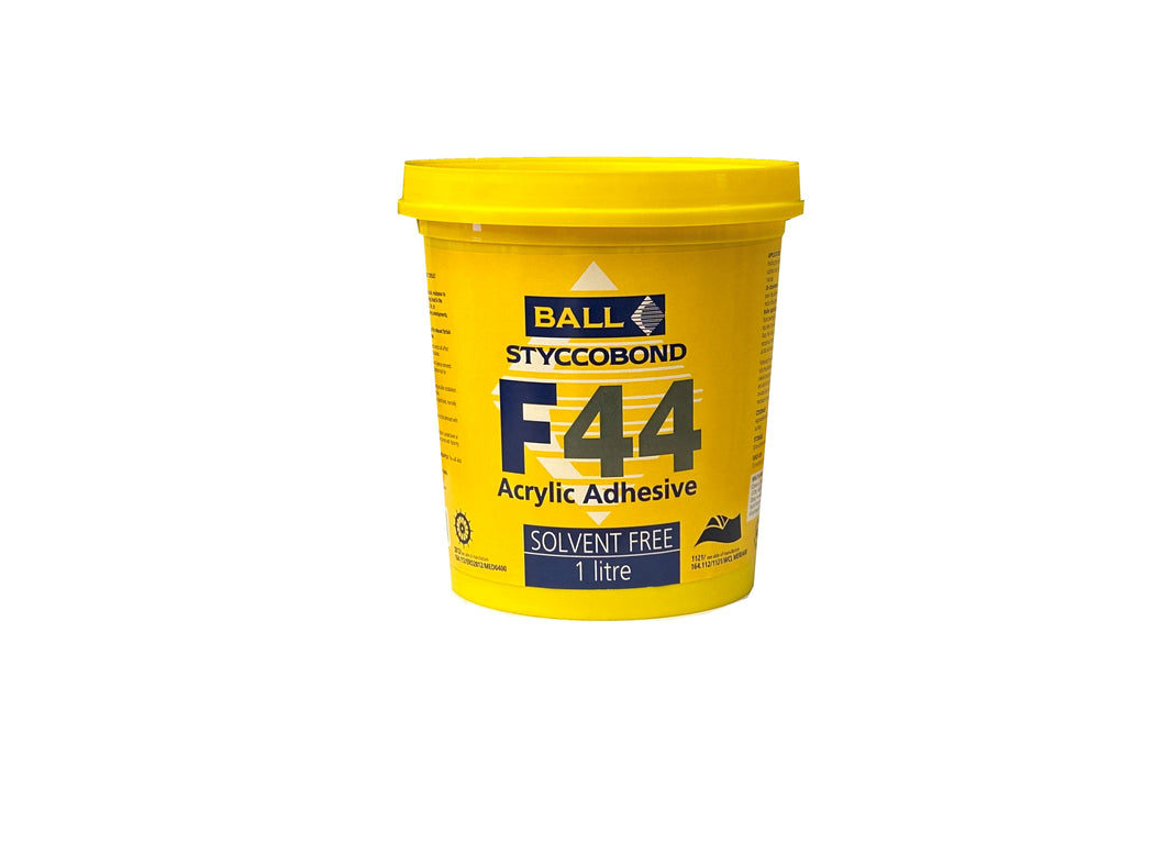 F Ball F44 Acrylic Adhesive - 1L (Covers 4 sqm)