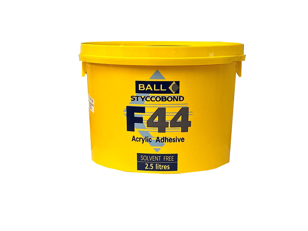 F Ball F44 Acrylic Adhesive - 2.5L (Covers 10 sqm)