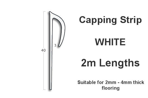 Capping Strip (2m length) WHITE Basic